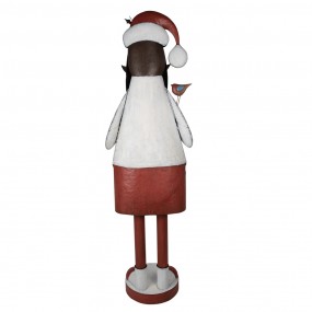 25Y1177 Figur Weihnachtsmann 206 cm Weiß Eisen Weihnachtsdekoration