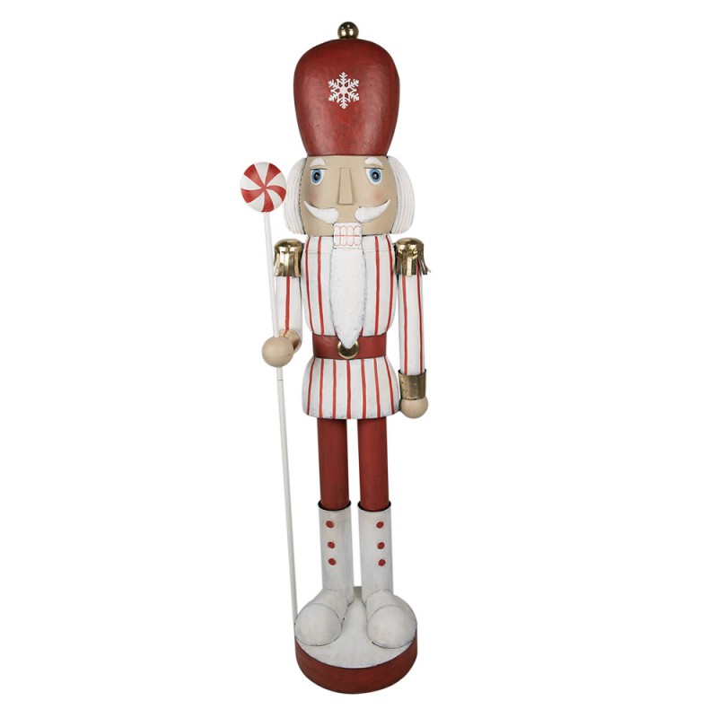 5Y1179 Figurine Nutcracker 167 cm Red Iron Christmas Decoration