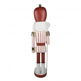 25Y1179 Figurine Casse-noisette 167 cm Rouge Fer Décoration de Noël