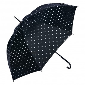 2JZUM0057Z Erwachsenen-Regenschirm Ø 98 cm Schwarz Polyester Punkte