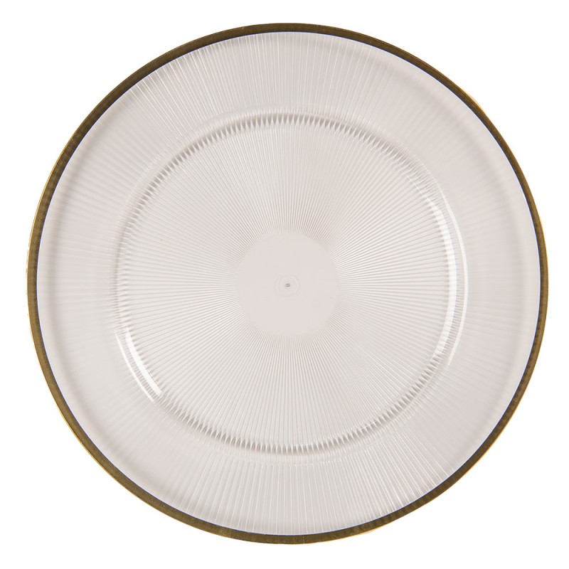 65237 Charger Plate Ø 33 cm Transparent Plastic