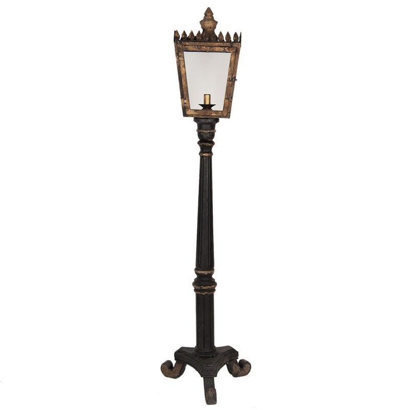 5LMP364 Floor Lamp 44x40x172 cm Black Gold colored Wood Iron Standing Lamp