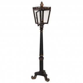 25LMP364 Floor Lamp 44x40x172 cm Black Gold colored Wood Iron Standing Lamp