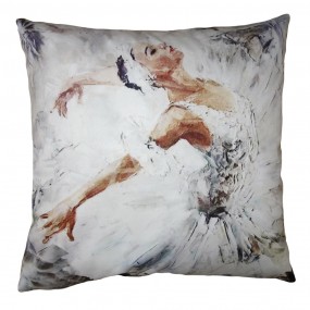2KT021.346 Cushion Cover 45x45 cm White Polyester Pillow Cover