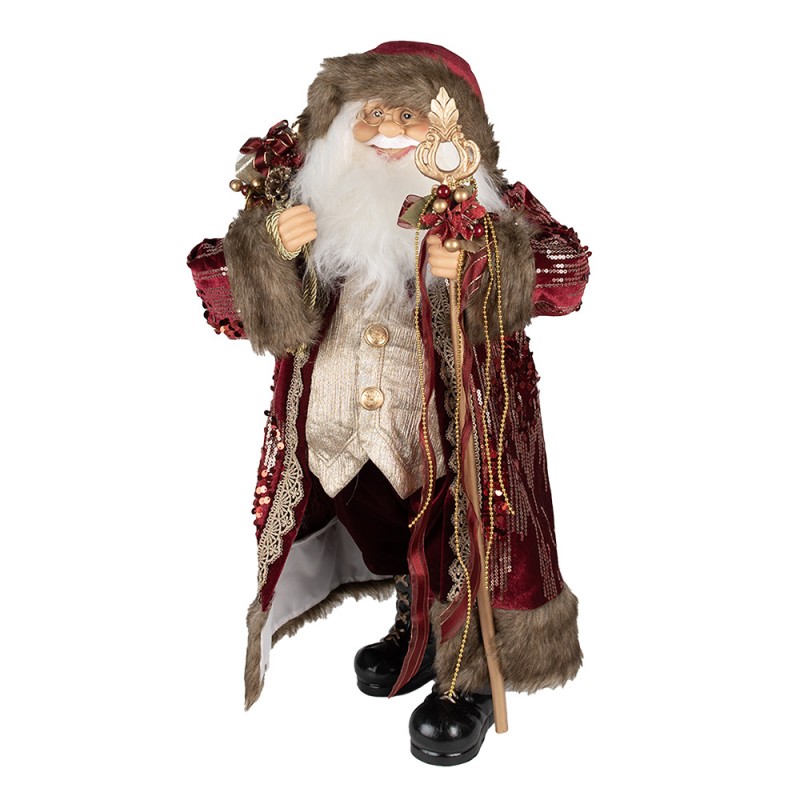 50766 Figur Weihnachtsmann 63 cm Rot Kunststoff Weihnachtsfiguren