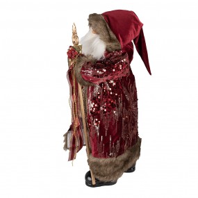 250766 Beeld Kerstman 63 cm Rood Kunststof Kerstfiguren