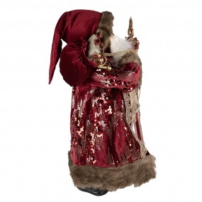 250766 Beeld Kerstman 63 cm Rood Kunststof Kerstfiguren