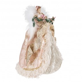 265263 Christmas Decoration Angel 40 cm Pink Gold colored Plastic Christmas Tree Decorations