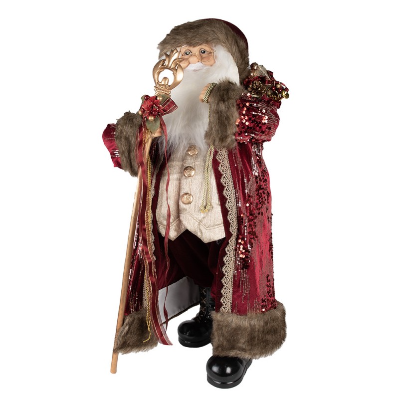 50765 Figur Weihnachtsmann 82 cm Rot Kunststoff Weihnachtsfiguren