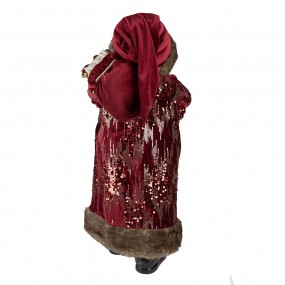 250765 Beeld Kerstman 82 cm Rood Kunststof Kerstfiguren