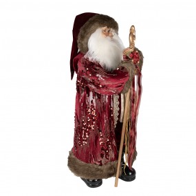 250765 Beeld Kerstman 82 cm Rood Kunststof Kerstfiguren