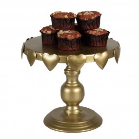 26Y5419 Cake Stand Ø 26x22 cm Gold colored Iron Etagere