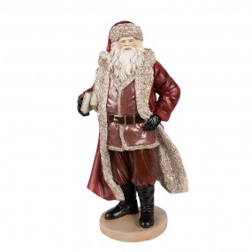 26PR3951 Figur Weihnachtsmann 33 cm Rot Polyresin Weihnachtsfiguren