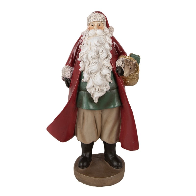 6PR3960 Figurine Santa Claus 23 cm Red Polyresin Christmas Figurines