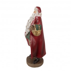 26PR3960 Statuetta Babbo Natale  23 cm Rosso Poliresina Statuetta de Natale