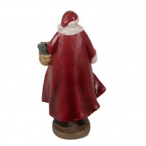 26PR3960 Figurine Santa Claus 23 cm Red Polyresin Christmas Figurines