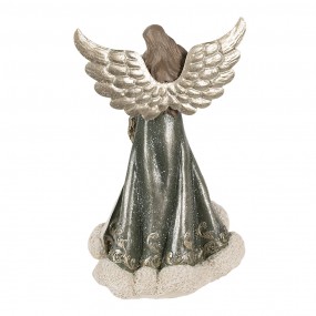 26PR3958 Figurine Angel 24 cm Grey Polyresin Christmas Figurines