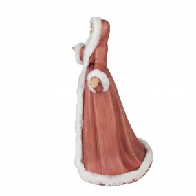 26PR4935 Beeld Vrouw 40 cm Rood Polyresin Kerstfiguren