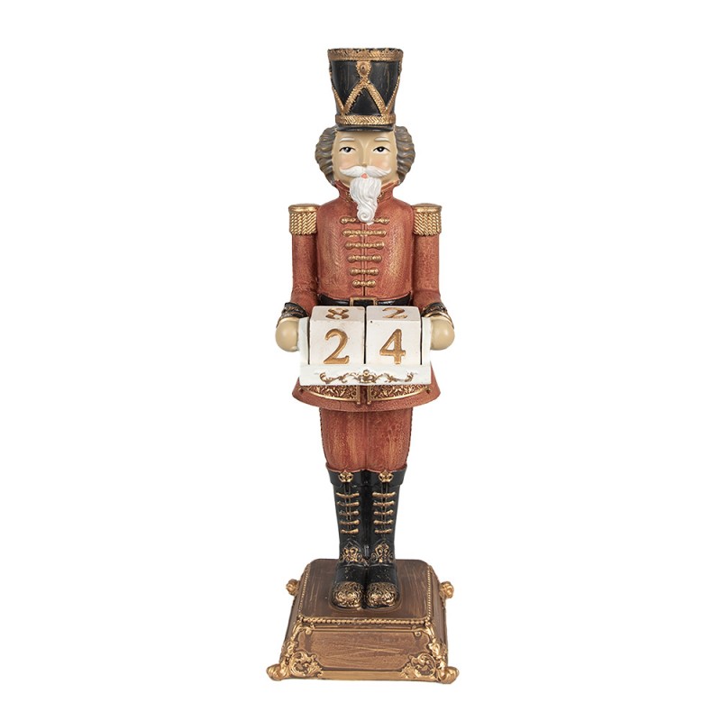 6PR4955 Figur Nussknacker 32 cm Rot Polyresin Weihnachtsfiguren