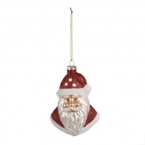 26GL4354 Christmas Ornament Santa Claus 12 cm Red Glass Christmas Tree Decorations