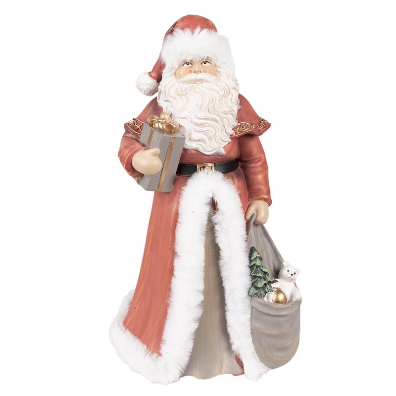 6PR4938 Figurine Santa Claus 31 cm Red Polyresin Christmas Figurines