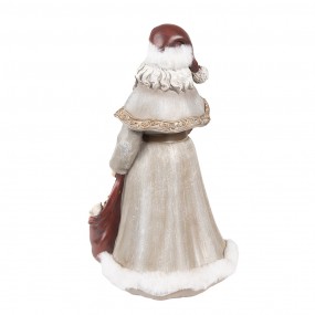 26PR4942 Figurine Santa Claus 31 cm Grey Polyresin Christmas Figurines