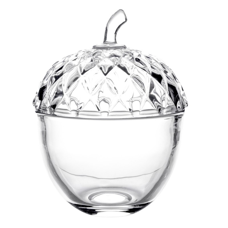 6GL4247 Glass Jar Acorn Ø 11x15 cm Transparent Glass Round Jar