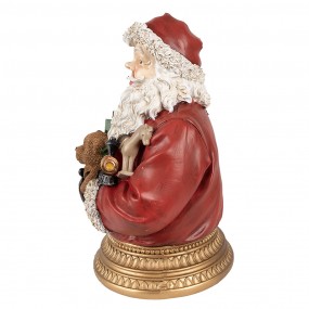 26PR4908 Figure de Noël Père Noël 29 cm Rouge Polyrésine