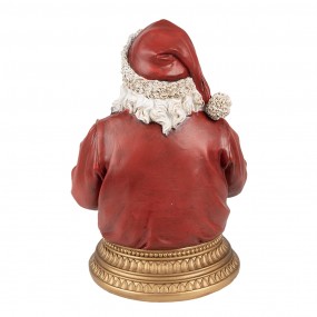 26PR4908 Figure de Noël Père Noël 29 cm Rouge Polyrésine