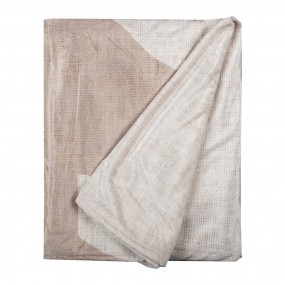 2NWV60 Throw Blanket 130x170 cm Beige Polyester Reindeer Blanket