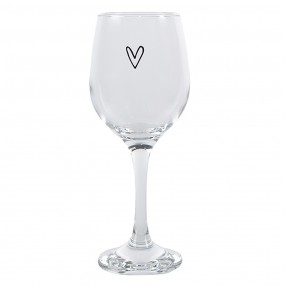 26GL4400 Weinglas Herz 250 ml Transparant Glas Weinkelch