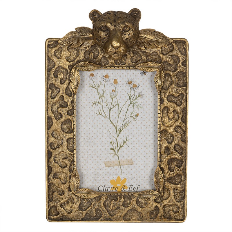 2F1034 Photo Frame 10x15 cm Gold colored Polyresin Picture Frame