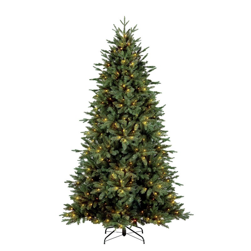 50-291240-SMART Albero di Natale Ø 137x240 cm Verde Plastica Albero di Natale artificiale