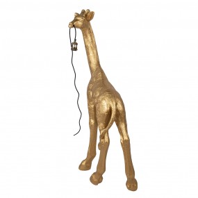 25LMP666 Stehlampe Giraffe 61x34x119 cm  Goldfarbig Polyresin Stehleuchte