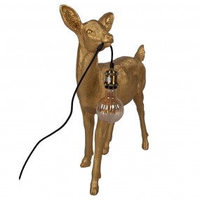25LMP667 Floor Lamp Deer 62x29x70 cm  Gold colored Polyresin Standing Lamp