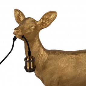 25LMP667 Floor Lamp Deer 62x29x70 cm  Gold colored Polyresin Standing Lamp