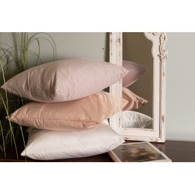 2KTU021.001W Cushion Cover 45x45 cm White Polyester Pillow Cover