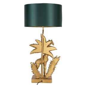 25LMC0023 Lampada da tavolo Giraffa 33x20x67 cm  Color oro Verde Plastica Lampada da scrivania