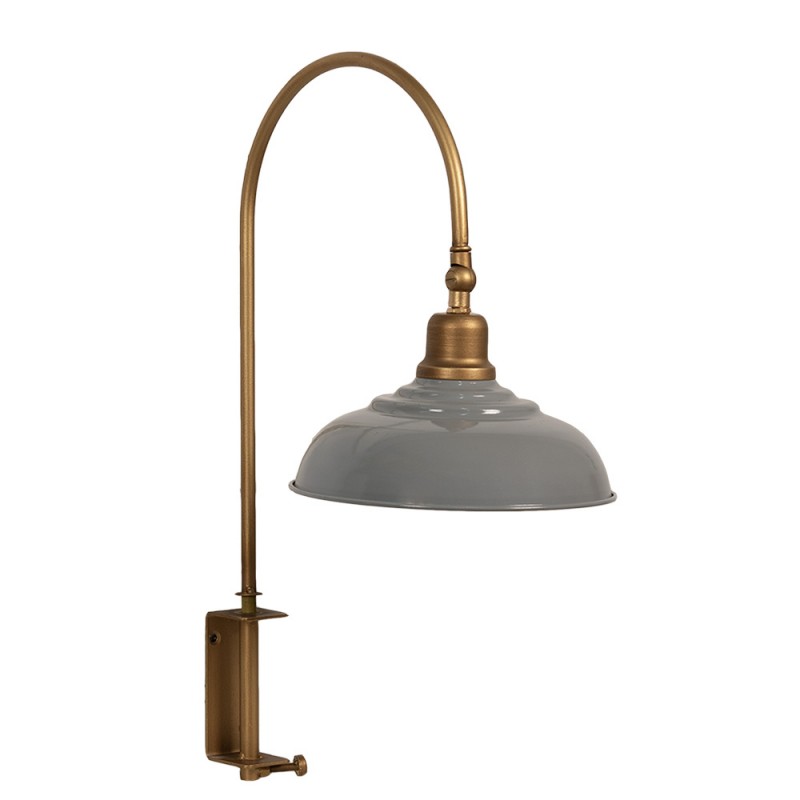 6LMP785 Wall Light 33x21x48 cm Grey Gold colored Iron Wall Lamp