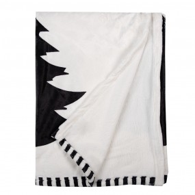 2BWX60-2 Tagesdecke 130x170 cm Weiß Schwarz Polyester Weihnachtsbäume Decke