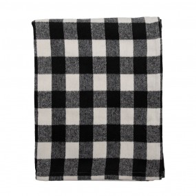 2KT060.146 Throw Blanket 130x170 cm Black White Polyester Blanket