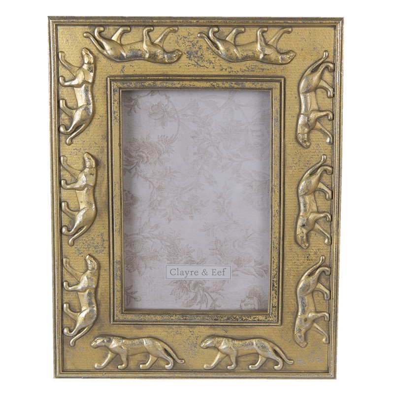 2F0920 Photo Frame 10x15 cm Gold colored Plastic Picture Frame