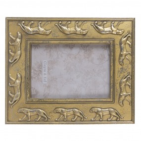 22F0920 Photo Frame 10x15 cm Gold colored Plastic Picture Frame