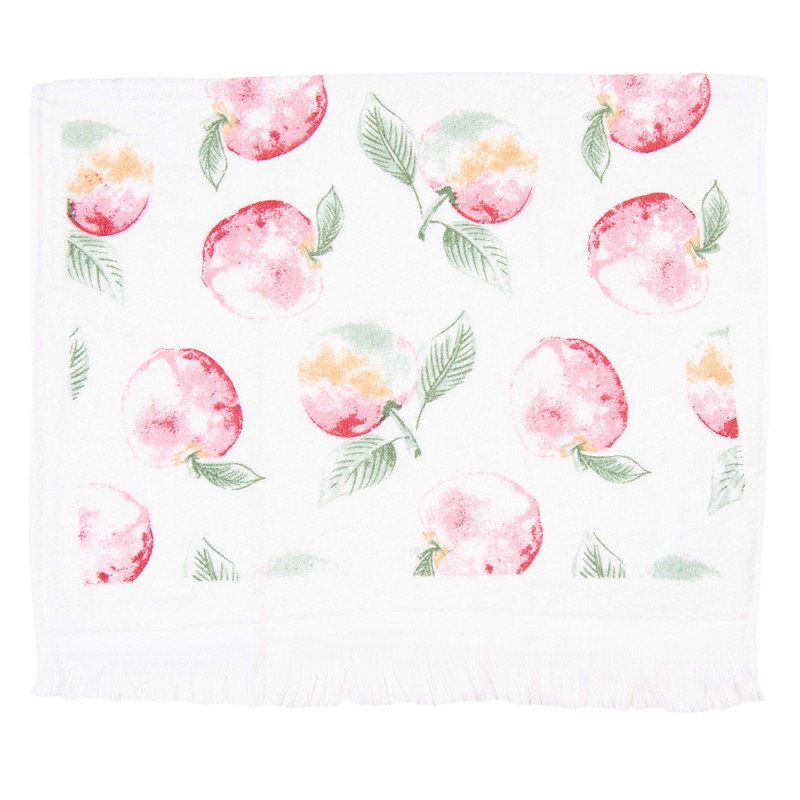 CTAPY Guest Towel 40x66 cm Red Green Cotton Apples Toilet Towel