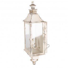 25LMP372 Wandlamp  25x17x62 cm Beige IJzer Glas Muurlamp