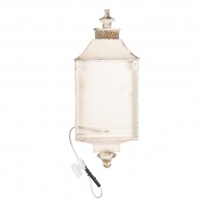 25LMP372 Wandlamp  25x17x62 cm Beige IJzer Glas Muurlamp