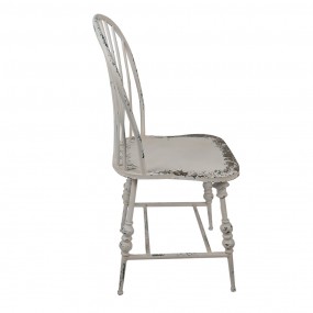 25Y1085 Chaise de salle à manger 45x47x99 cm Blanc Métal Chaise