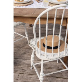 25Y1085 Dining Chair 45x47x99 cm White Metal Chair