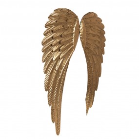 26Y5465 Wall Decoration Wings 43x1x55 cm Gold colored Iron Wall Decor
