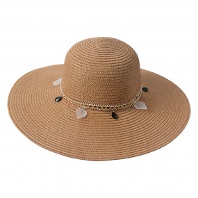 2JZHA0098BE Women's Hat Beige Paper straw Sun Hat